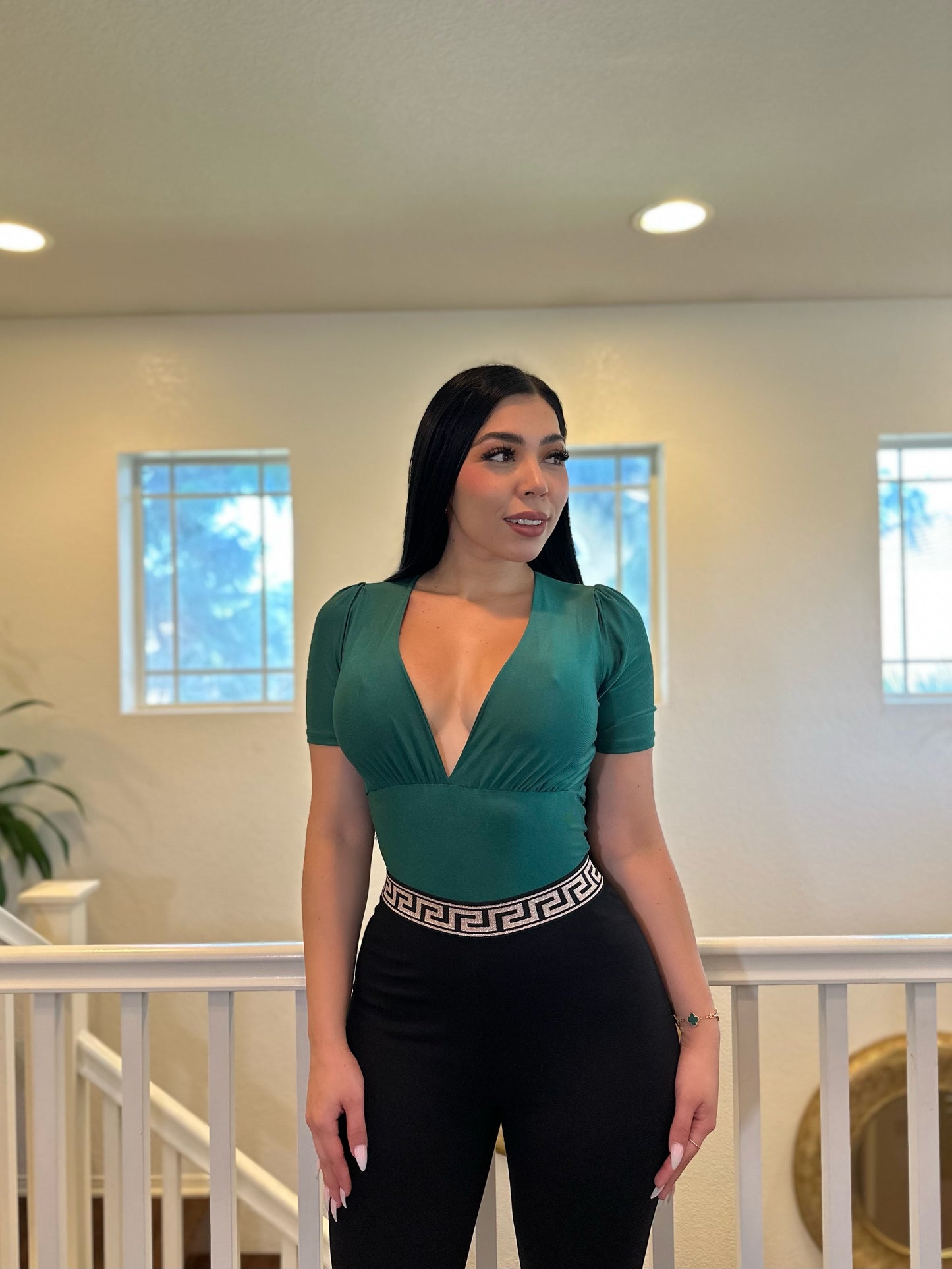 Sabrina Deep-V Bodysuit